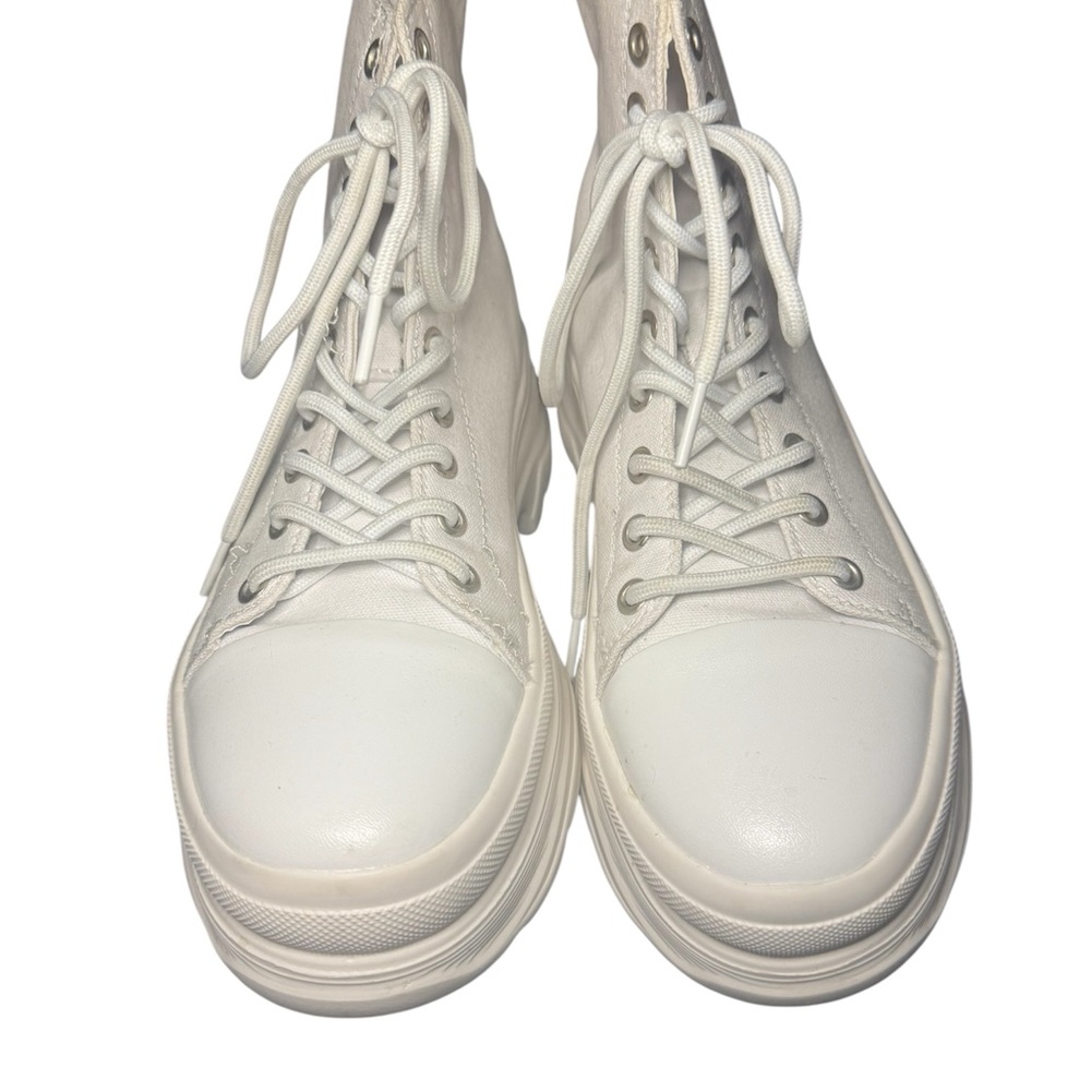 Berness High-Top White Sneakers Size 7 - Picture 3 of 10